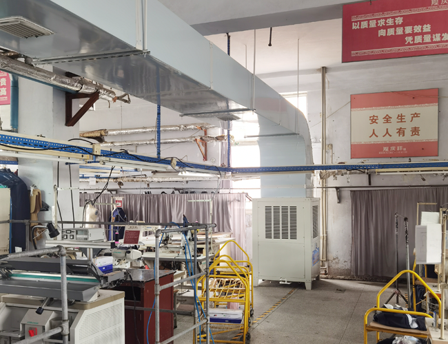 纺织制衣厂车间降温工程项目